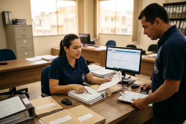 Despachantes em Eunápolis no processo de transferência veicular com documentação.