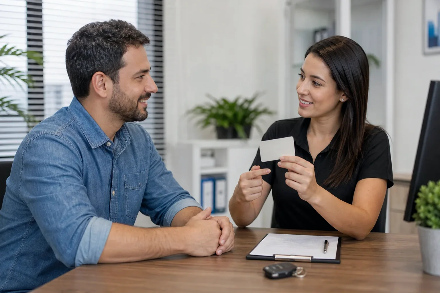 Equipe de despachante em Eunápolis auxiliando cliente na renovação de CNH.